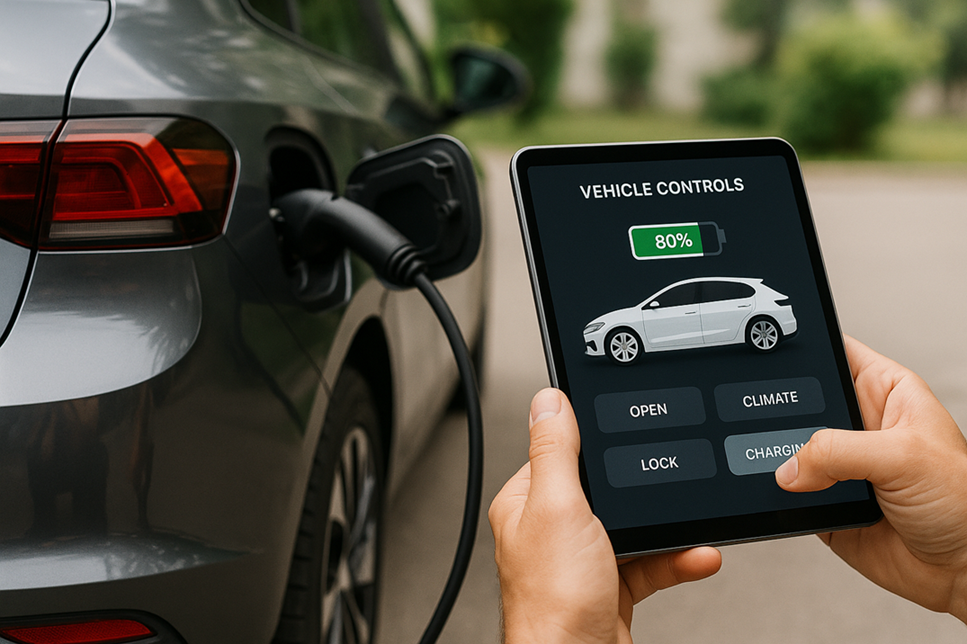 EV charging station and car